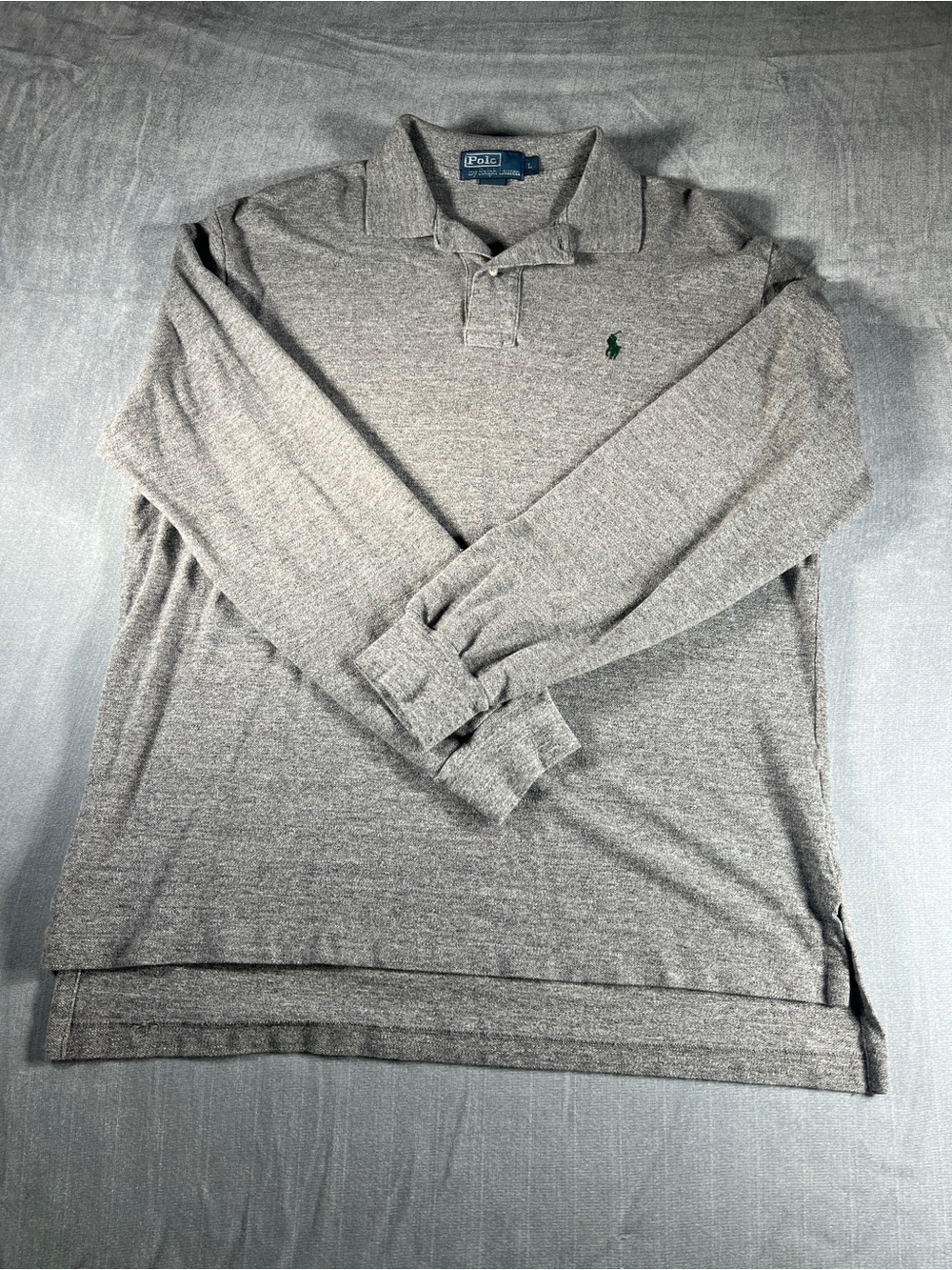 Polo Ralph Lauren Gray Long Sleeve Polo Men’s L